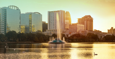 Orlando,FL Florida, SCENE on Lake Eola, The City Beautiful