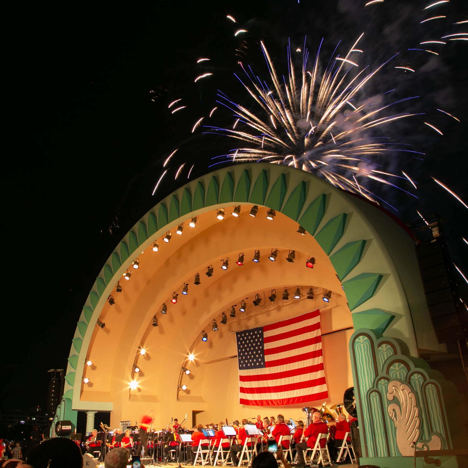 Fireworks Over PNC Park and the Fountain at Point State Park